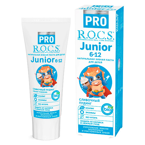 R.O.C.S. Зубная паста Сливочный пудинг Junior 6-12 лет 75.0, Зубная паста Сливочный пудинг Junior 6-12 лет
R.O.C.S. Зубная паста Сливочный пудинг Junior 6-12 лет 75.0, Зубная паста Сливочный пудинг Junior 6-12 лет