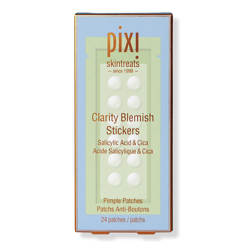 PIXI Стикеры с салициловой кислотой против пятен Clarity Blemish 24.0, Стикеры с салициловой кислотой против пятен Clarity Blemish
PIXI Стикеры с салициловой кислотой против пятен Clarity Blemish 24.0, Стикеры с салициловой кислотой против пятен Clarity Blemish