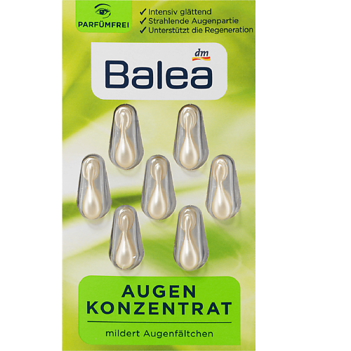 BALEA Сыворотка для глаз Augenkonzentrat 7 капсул 7.0, Сыворотка для глаз Augenkonzentrat 7 капсул
BALEA Сыворотка для глаз Augenkonzentrat 7 капсул 7.0, Сыворотка для глаз Augenkonzentrat 7 капсул