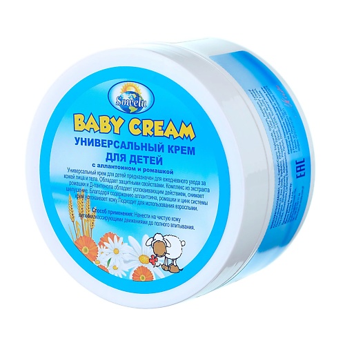 SOWELU Универсальный крем детский с аллантоином и ромашкой Baby Cream 200.0, Универсальный крем детский с аллантоином и ромашкой Baby Cream
SOWELU Универсальный крем детский с аллантоином и ромашкой Baby Cream 200.0, Универсальный крем детский с аллантоином и ромашкой Baby Cream