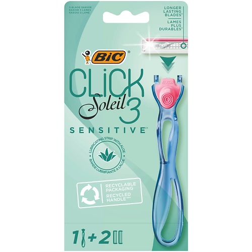 BIC Женская бритва 3 лезвия Click 3 Soleil Sensitive + 2 сменные кассеты 62.0, Женская бритва 3 лезвия Click 3 Soleil Sensitive + 2 сменные кассеты
BIC Женская бритва 3 лезвия Click 3 Soleil Sensitive + 2 сменные кассеты 62.0, Женская бритва 3 лезвия Click 3 Soleil Sensitive + 2 сменные кассеты