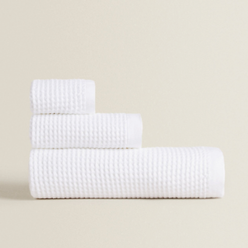 ZARA HOME Хлопковое банное полотенце вафельной вязки 30 x 50, Хлопковое банное полотенце вафельной вязки 30 x 50
ZARA HOME Хлопковое банное полотенце вафельной вязки 30 x 50, Хлопковое банное полотенце вафельной вязки 30 x 50