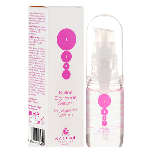 KALLOS COSMETICS Сыворотка интенсивно регенерирующая, для сухих волос и секущихся кончиков 30.0, Сыворотка интенсивно регенерирующая, для сухих волос и секущихся кончиков
KALLOS COSMETICS Сыворотка интенсивно регенерирующая, для сухих волос и секущихся кончиков 30.0, Сыворотка интенсивно регенерирующая, для сухих волос и секущихся кончиков