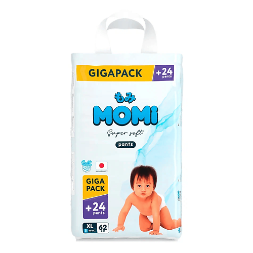 MOMI Подгузники-трусики "Comfort Care" размер XL 12-17 кг giga pack упаковка 62.0, Подгузники-трусики "Comfort Care" размер XL 12-17 кг giga pack упаковка
MOMI Подгузники-трусики "Comfort Care" размер XL 12-17 кг giga pack упаковка 62.0, Подгузники-трусики "Comfort Care" размер XL 12-17 кг giga pack упаковка