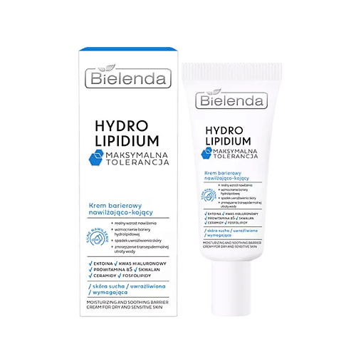 BIELENDA Увлажняющий и успокаивающий защитный крем HYDRO LIPIDIUM MAXIMUM TOLERANCE, Увлажняющий и успокаивающий защитный крем HYDRO LIPIDIUM MAXIMUM TOLERANCE
BIELENDA Увлажняющий и успокаивающий защитный крем HYDRO LIPIDIUM MAXIMUM TOLERANCE, Увлажняющий и успокаивающий защитный крем HYDRO LIPIDIUM MAXIMUM TOLERANCE