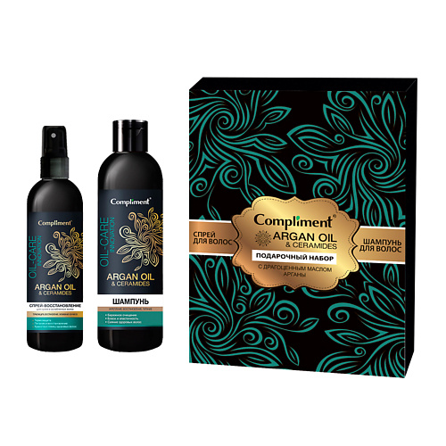 COMPLIMENT Шампунь для волос + Спрей-восстановление для волос ARGAN OIL №1243, Шампунь для волос + Спрей-восстановление для волос ARGAN OIL №1243
COMPLIMENT Шампунь для волос + Спрей-восстановление для волос ARGAN OIL №1243, Шампунь для волос + Спрей-восстановление для волос ARGAN OIL №1243