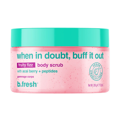 B.FRESH Скраб для тела when in doubt, buff it out body scrub 200.0, Скраб для тела when in doubt, buff it out body scrub
B.FRESH Скраб для тела when in doubt, buff it out body scrub 200.0, Скраб для тела when in doubt, buff it out body scrub