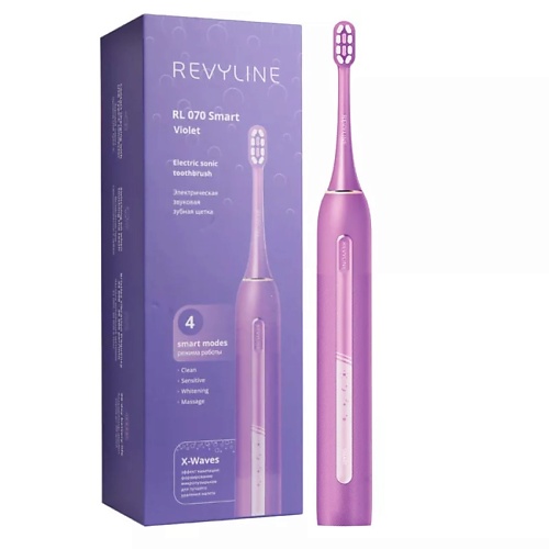 REVYLINE Электрическая звуковая сенсорная зубная щетка RL 070, Электрическая звуковая сенсорная зубная щетка RL 070
REVYLINE Электрическая звуковая сенсорная зубная щетка RL 070, Электрическая звуковая сенсорная зубная щетка RL 070