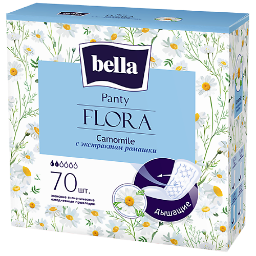BELLA Прокладки ежедневные Panty FLORA Camomile 70.0, Прокладки ежедневные Panty FLORA Camomile
BELLA Прокладки ежедневные Panty FLORA Camomile 70.0, Прокладки ежедневные Panty FLORA Camomile