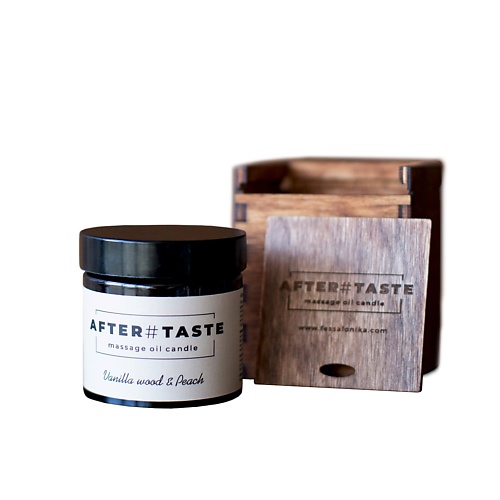 AFTERTASTE Ароматическое масло (массажная свеча) "Vanilla wood & Peach" 55.0, Ароматическое масло (массажная свеча) "Vanilla wood & Peach"
AFTERTASTE Ароматическое масло (массажная свеча) "Vanilla wood & Peach" 55.0, Ароматическое масло (массажная свеча) "Vanilla wood & Peach"