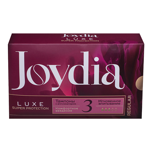 JOYDIA Тампоны с аппликатором Luxe super protection Regular 16.0, Тампоны с аппликатором Luxe super protection Regular
JOYDIA Тампоны с аппликатором Luxe super protection Regular 16.0, Тампоны с аппликатором Luxe super protection Regular