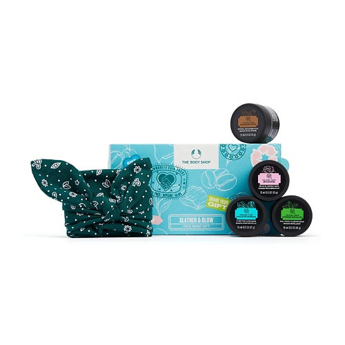 THE BODY SHOP Набор масок для лица + Повязка для волос Slather & Glow, Набор масок для лица + Повязка для волос Slather & Glow
THE BODY SHOP Набор масок для лица + Повязка для волос Slather & Glow, Набор масок для лица + Повязка для волос Slather & Glow