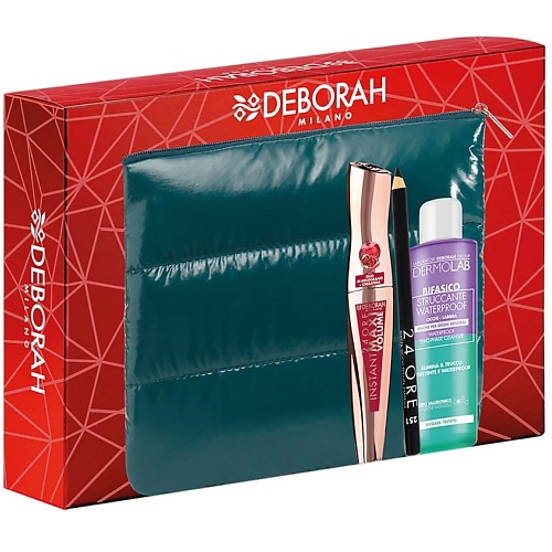 DEBORAH MILANO Набор Тушь для ресниц с гранатом 24ORE, Карандаш для век 24ORE, Средство для снятия водостойкого макияжа TWO-PHASE CLEANSER, Набор Тушь для ресниц с гранатом 24ORE, Карандаш для век 24ORE, Средство для снятия водостойкого макияжа TWO-PHASE
DEBORAH MILANO Набор Тушь для ресниц с гранатом 24ORE, Карандаш для век 24ORE, Средство для снятия водостойкого макияжа TWO-PHASE CLEANSER, Набор Тушь для ресниц с гранатом 24ORE, Карандаш для век 24ORE, Средство для снятия водостойкого макияжа TWO-PHASE