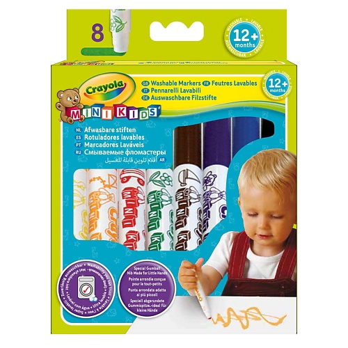 CRAYOLA Смываемый фломастеры Mini Kids для малышей старше 1-го года 8.0, Смываемый фломастеры Mini Kids для малышей старше 1-го года
CRAYOLA Смываемый фломастеры Mini Kids для малышей старше 1-го года 8.0, Смываемый фломастеры Mini Kids для малышей старше 1-го года