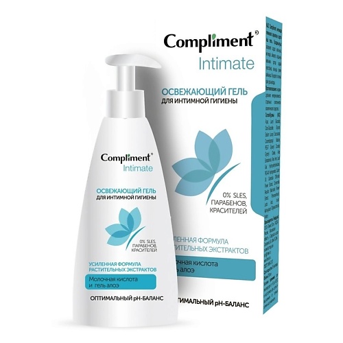 COMPLIMENT Освежающий гель для интимной гигиены Intimate 250.0, Освежающий гель для интимной гигиены Intimate
COMPLIMENT Освежающий гель для интимной гигиены Intimate 250.0, Освежающий гель для интимной гигиены Intimate