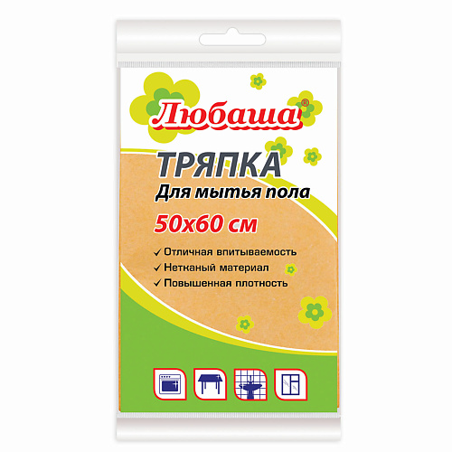 ЛЮБАША Тряпка вискозная универсальная STANDART 1.0, Тряпка вискозная универсальная STANDART
ЛЮБАША Тряпка вискозная универсальная STANDART 1.0, Тряпка вискозная универсальная STANDART