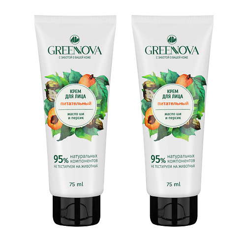 GREENNOVA Питательный крем для лица Масло ши и персик 150.0, Питательный крем для лица Масло ши и персик
GREENNOVA Питательный крем для лица Масло ши и персик 150.0, Питательный крем для лица Масло ши и персик