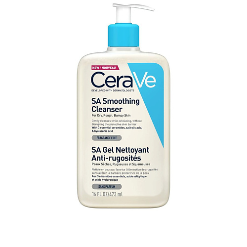 CERAVE Очищающий гель для сухой и чувствительной кожи лица SA SMOOTHING CLEANSER 473.0, Очищающий гель для сухой и чувствительной кожи лица SA SMOOTHING CLEANSER
CERAVE Очищающий гель для сухой и чувствительной кожи лица SA SMOOTHING CLEANSER 473.0, Очищающий гель для сухой и чувствительной кожи лица SA SMOOTHING CLEANSER