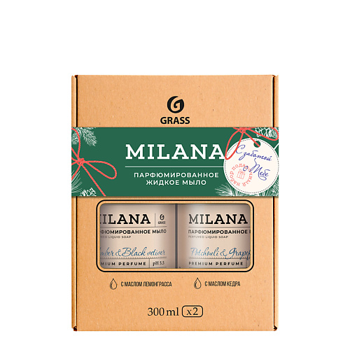 GRASS Набор подарочный Milana парфюмированное жидкое мыло 300.0, Набор подарочный Milana парфюмированное жидкое мыло
GRASS Набор подарочный Milana парфюмированное жидкое мыло 300.0, Набор подарочный Milana парфюмированное жидкое мыло