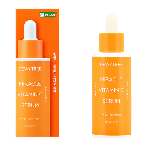 DEWYTREE Сыворотка для лица MIRACLE с витамином С (выравнивающая тон кожи) 40.0, Сыворотка для лица MIRACLE с витамином С (выравнивающая тон кожи)
DEWYTREE Сыворотка для лица MIRACLE с витамином С (выравнивающая тон кожи) 40.0, Сыворотка для лица MIRACLE с витамином С (выравнивающая тон кожи)