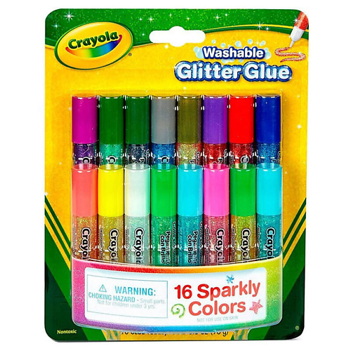 CRAYOLA Смываемый цветной клей с блестками Washable Glitter Glue, Смываемый цветной клей с блестками Washable Glitter Glue
CRAYOLA Смываемый цветной клей с блестками Washable Glitter Glue, Смываемый цветной клей с блестками Washable Glitter Glue
