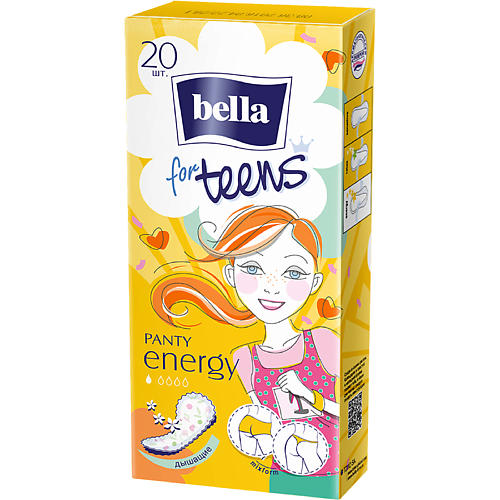 BELLA Прокладки ежедневные ультратонкие for teens energy deo 20.0, Прокладки ежедневные ультратонкие for teens energy deo
BELLA Прокладки ежедневные ультратонкие for teens energy deo 20.0, Прокладки ежедневные ультратонкие for teens energy deo