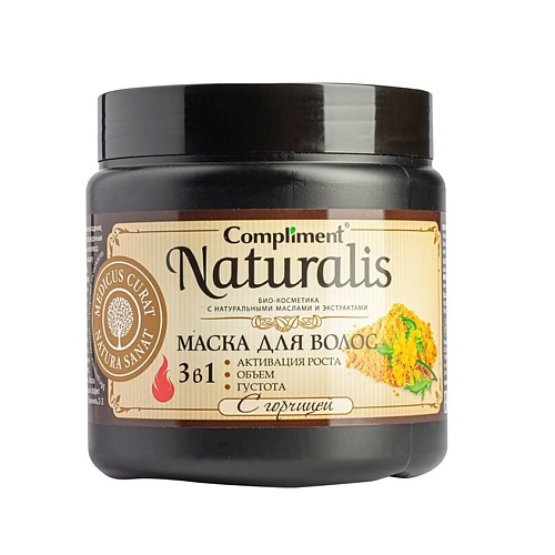 COMPLIMENT Маска Naturalis для волос 3в1 с горчицей 500, Маска Naturalis для волос 3в1 с горчицей
COMPLIMENT Маска Naturalis для волос 3в1 с горчицей 500, Маска Naturalis для волос 3в1 с горчицей