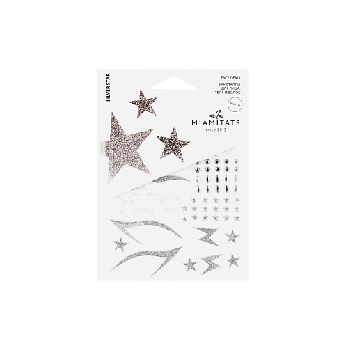 MIAMITATS Кристаллы на клейком слое CRYSTAL Silver Star, Кристаллы на клейком слое CRYSTAL Silver Star
MIAMITATS Кристаллы на клейком слое CRYSTAL Silver Star, Кристаллы на клейком слое CRYSTAL Silver Star