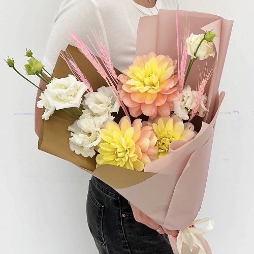 ЛЭТУАЛЬ FLOWERS Букет из георгин, эустом и колосков, Букет из георгин, эустом и колосков
ЛЭТУАЛЬ FLOWERS Букет из георгин, эустом и колосков, Букет из георгин, эустом и колосков