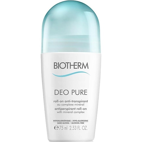 BIOTHERM Шариковый дезодорант-антиперспирант с минеральным комплексом Deo Pure Tri-active Roll-on 75.0, Шариковый дезодорант-антиперспирант с минеральным комплексом Deo Pure Tri-active Roll-on
BIOTHERM Шариковый дезодорант-антиперспирант с минеральным комплексом Deo Pure Tri-active Roll-on 75.0, Шариковый дезодорант-антиперспирант с минеральным комплексом Deo Pure Tri-active Roll-on