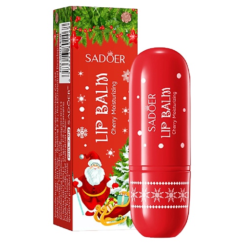 SADOER Бальзам для губ увлажняющий Christmas с экстрактом вишни, Бальзам для губ увлажняющий Christmas с экстрактом вишни
SADOER Бальзам для губ увлажняющий Christmas с экстрактом вишни, Бальзам для губ увлажняющий Christmas с экстрактом вишни