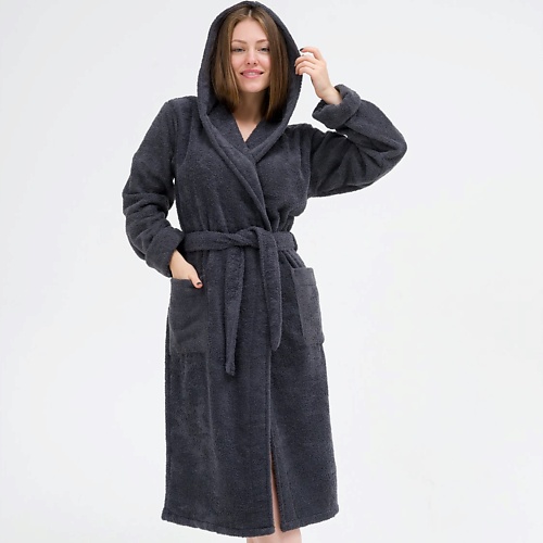 BIO TEXTILES Халат махровый женский с капюшоном Dark Grey, Халат махровый женский с капюшоном Dark Grey
BIO TEXTILES Халат махровый женский с капюшоном Dark Grey, Халат махровый женский с капюшоном Dark Grey