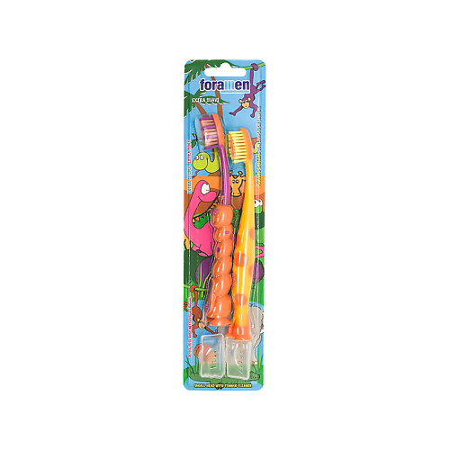 FORAMEN Детская зубная щетка Animals EXTRA SOFT toothbrush, 2 штуки в упаковке, Детская зубная щетка Animals EXTRA SOFT toothbrush, 2 штуки в упаковке
FORAMEN Детская зубная щетка Animals EXTRA SOFT toothbrush, 2 штуки в упаковке, Детская зубная щетка Animals EXTRA SOFT toothbrush, 2 штуки в упаковке