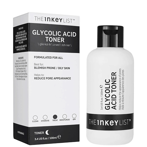 THE INKEY LIST Отшелушивающий кислотный тонер Glycolic Acid Toner, сужающий поры 100.0, Отшелушивающий кислотный тонер Glycolic Acid Toner, сужающий поры
THE INKEY LIST Отшелушивающий кислотный тонер Glycolic Acid Toner, сужающий поры 100.0, Отшелушивающий кислотный тонер Glycolic Acid Toner, сужающий поры