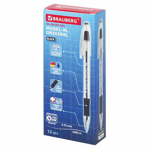 BRAUBERG Набор ручек шариковых Model-XL ORIGINAL 12, Набор ручек шариковых Model-XL ORIGINAL
BRAUBERG Набор ручек шариковых Model-XL ORIGINAL 12, Набор ручек шариковых Model-XL ORIGINAL