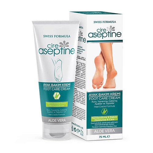 CIRE ASEPTINE Крем для ухода за ногами с Алоэ Вера Aloe Vera Foot Care Cream 75.0, Крем для ухода за ногами с Алоэ Вера Aloe Vera Foot Care Cream
CIRE ASEPTINE Крем для ухода за ногами с Алоэ Вера Aloe Vera Foot Care Cream 75.0, Крем для ухода за ногами с Алоэ Вера Aloe Vera Foot Care Cream