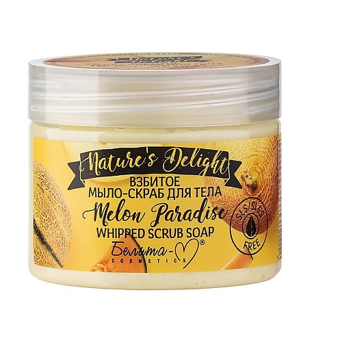 БЕЛИТА-М Взбитое мыло-скраб для тела Melon Paradise Nature's Delight 250.0, Взбитое мыло-скраб для тела Melon Paradise Nature's Delight
БЕЛИТА-М Взбитое мыло-скраб для тела Melon Paradise Nature's Delight 250.0, Взбитое мыло-скраб для тела Melon Paradise Nature's Delight