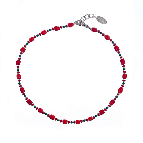 LANZEROTTI Колье Crespino с кораллом и малахитом, Колье Crespino с кораллом и малахитом
LANZEROTTI Колье Crespino с кораллом и малахитом, Колье Crespino с кораллом и малахитом