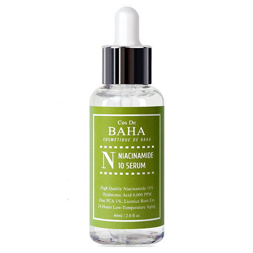 COS DE BAHA Сыворотка для лица противовоспалительная N60 Niacinamide 10 Serum 89.0, Сыворотка для лица противовоспалительная N60 Niacinamide 10 Serum
COS DE BAHA Сыворотка для лица противовоспалительная N60 Niacinamide 10 Serum 89.0, Сыворотка для лица противовоспалительная N60 Niacinamide 10 Serum
