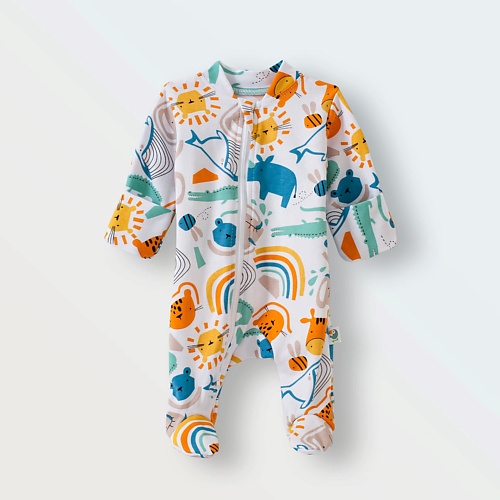 TOUCAN FOR KIDS Слип на молнии комбинезон для новорожденных, на выписку "В мире животных", Слип на молнии комбинезон для новорожденных, на выписку "В мире животных"
TOUCAN FOR KIDS Слип на молнии комбинезон для новорожденных, на выписку "В мире животных", Слип на молнии комбинезон для новорожденных, на выписку "В мире животных"
