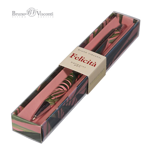 BRUNO VISCONTI Ручка "Felicita. ПАЛЬМОВЫЕ ЛИСТЬЯ" шариковая металлическая синяя 0,7 мм, Ручка "Felicita. ПАЛЬМОВЫЕ ЛИСТЬЯ" шариковая металлическая синяя 0,7 мм
BRUNO VISCONTI Ручка "Felicita. ПАЛЬМОВЫЕ ЛИСТЬЯ" шариковая металлическая синяя 0,7 мм, Ручка "Felicita. ПАЛЬМОВЫЕ ЛИСТЬЯ" шариковая металлическая синяя 0,7 мм