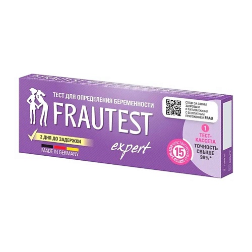 FRAUTEST Тест для определения беременности expert 1.0, Тест для определения беременности expert
FRAUTEST Тест для определения беременности expert 1.0, Тест для определения беременности expert