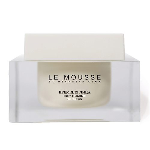 LE MOUSSE BY NECHAEVA OLGA Питательный ночной крем 50.0, Питательный ночной крем
LE MOUSSE BY NECHAEVA OLGA Питательный ночной крем 50.0, Питательный ночной крем