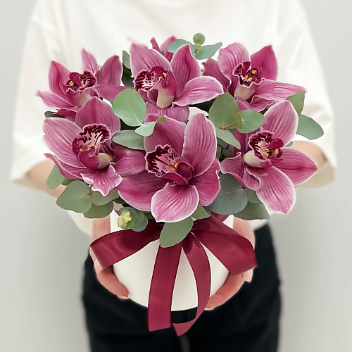 ЛЭТУАЛЬ FLOWERS Орхидеи с эвкалиптом в шляпной коробке Ягодный мусс / букет из орхидей, Орхидеи с эвкалиптом в шляпной коробке Ягодный мусс / букет из орхидей
ЛЭТУАЛЬ FLOWERS Орхидеи с эвкалиптом в шляпной коробке Ягодный мусс / букет из орхидей, Орхидеи с эвкалиптом в шляпной коробке Ягодный мусс / букет из орхидей