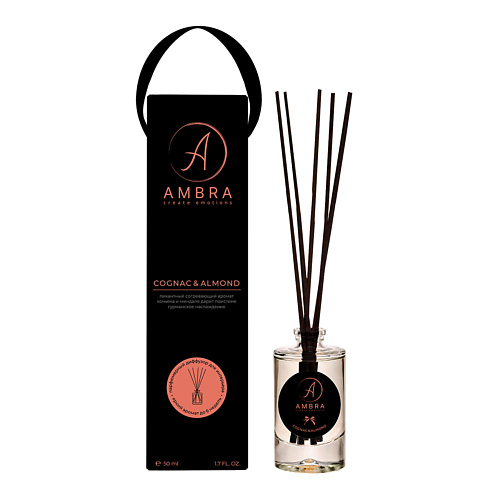 AMBRA CREATE EMOTIONS Аромадиффузор Cognac & Almond 50.0, Аромадиффузор Cognac & Almond
AMBRA CREATE EMOTIONS Аромадиффузор Cognac & Almond 50.0, Аромадиффузор Cognac & Almond