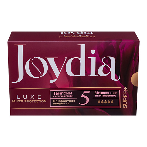 JOYDIA Тампоны с аппликатором Luxe super protection Super+ 16.0, Тампоны с аппликатором Luxe super protection Super+
JOYDIA Тампоны с аппликатором Luxe super protection Super+ 16.0, Тампоны с аппликатором Luxe super protection Super+
