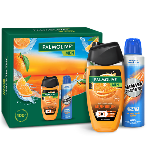 PALMOLIVE Men Подарочный набор "Цитрусовый Заряд для Активного Дня", Men Подарочный набор "Цитрусовый Заряд для Активного Дня"
PALMOLIVE Men Подарочный набор "Цитрусовый Заряд для Активного Дня", Men Подарочный набор "Цитрусовый Заряд для Активного Дня"