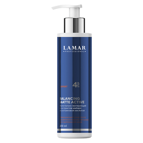 LAMAR PROFESSIONAL Крем-баланс матирующий с экстрактом имбиря BALANCING MATTE ACTIVE 200.0, Крем-баланс матирующий с экстрактом имбиря BALANCING MATTE ACTIVE
LAMAR PROFESSIONAL Крем-баланс матирующий с экстрактом имбиря BALANCING MATTE ACTIVE 200.0, Крем-баланс матирующий с экстрактом имбиря BALANCING MATTE ACTIVE