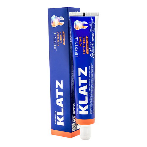 KLATZ Зубная паста LIFESTYLE Активная защита без фтора, Зубная паста LIFESTYLE Активная защита без фтора
KLATZ Зубная паста LIFESTYLE Активная защита без фтора, Зубная паста LIFESTYLE Активная защита без фтора