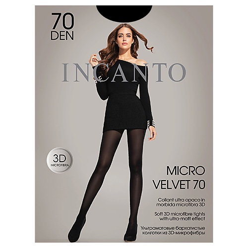 INCANTO Колготки женские MicroVelvet 70 den Nero, Колготки женские MicroVelvet 70 den Nero
INCANTO Колготки женские MicroVelvet 70 den Nero, Колготки женские MicroVelvet 70 den Nero